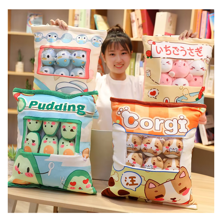 Hot Selling Soft Fruit Bear Plush Toys Cushions Fruit Snacks Throw Pillows Big Bag Banana Strawberry Avocado PP Cotton Filling
