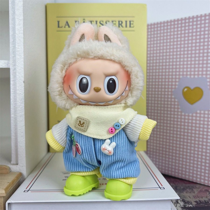 Labubu Designer Clothing & Accessories for Plush Stuff Universal Sitting Standing Blind Box Accessory