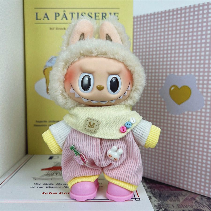 Labubu Designer Clothing & Accessories for Plush Stuff Universal Sitting Standing Blind Box Accessory