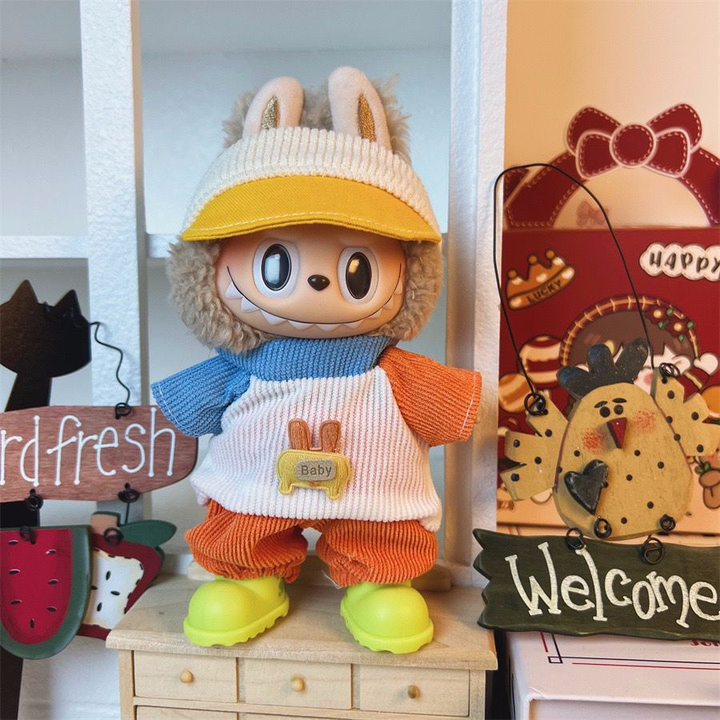 Labubu Designer Clothing & Accessories for Plush Stuff Universal Sitting Standing Blind Box Accessory
